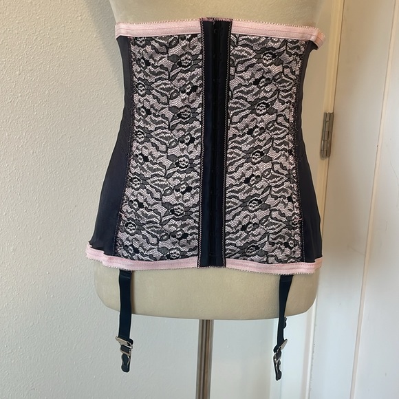 Rago Style 721 | Satin and Lace Waist Trainer / Cincher Medium Shaping L/30 - Picture 1 of 13